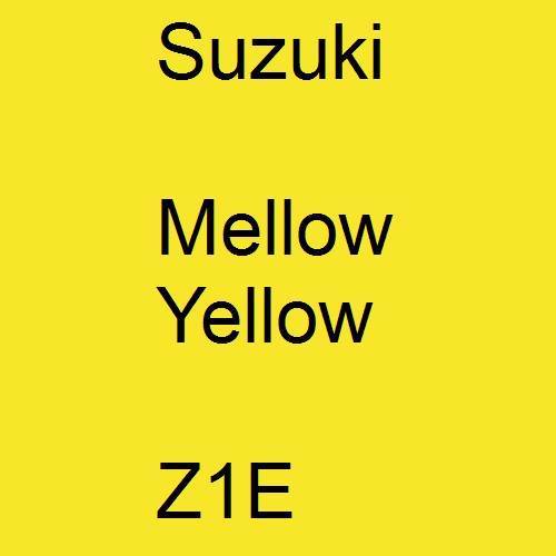 Suzuki, Mellow Yellow, Z1E.